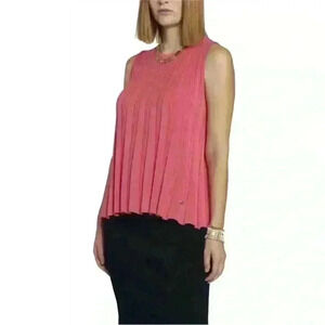 BIANA Molly Pleated Swing Top Pink Size Medium